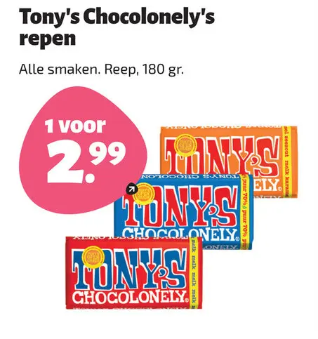 Aanbieding: Tony's Chocolonely's repen