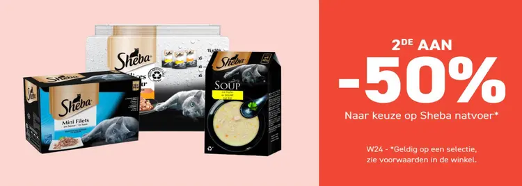 Promotie: Sheba natvoer