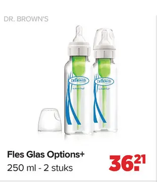 Aanbieding: Fles Glas Options+