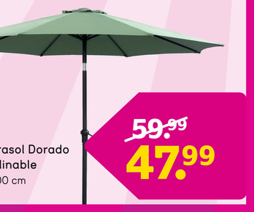 Offre: Parasol Dorado inclinable - vert - Ø300 cm
