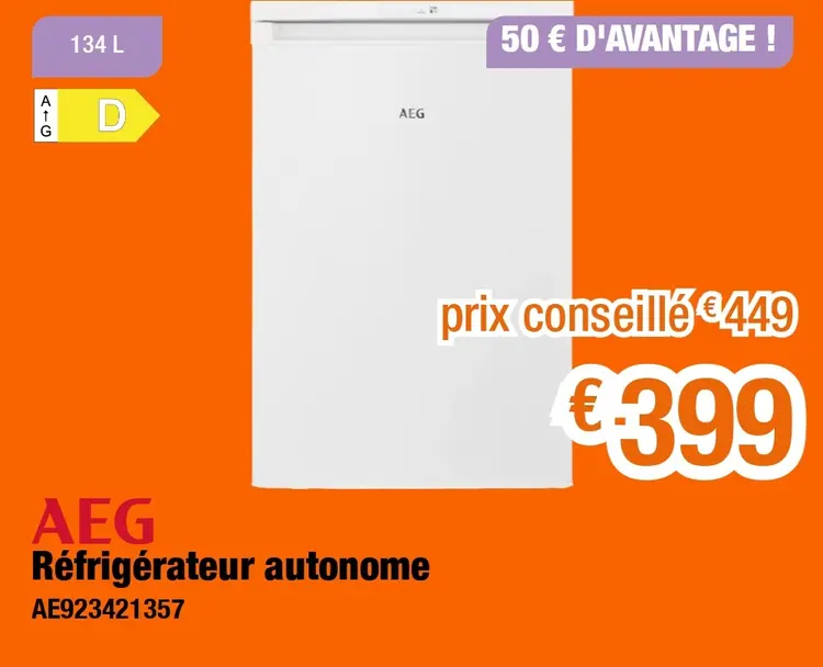 Offre: Réfrigérateur autonome
