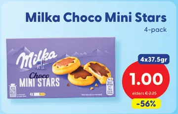 Aanbieding: Milka Choco Mini Stars