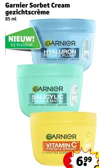 Promotie: Garnier Sorbet gezichtscrème