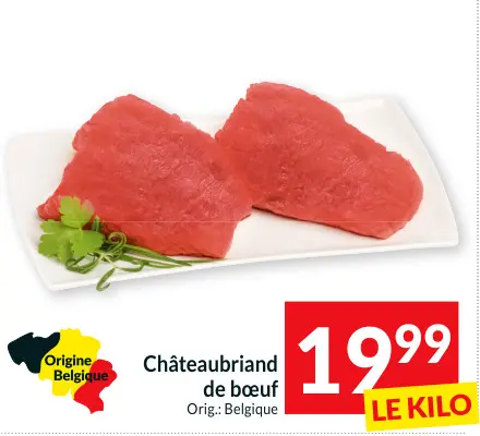 Offre: Châteaubriand de bœuf