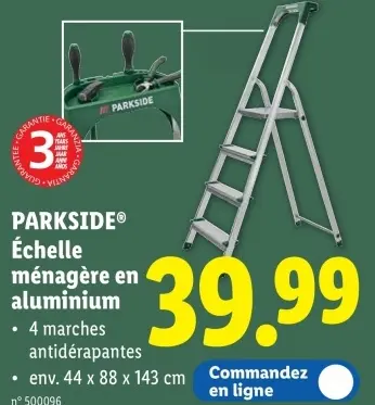 Offre: Échelle ménagère en aluminium