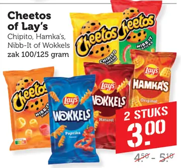 Aanbieding: Cheetos of Lay's