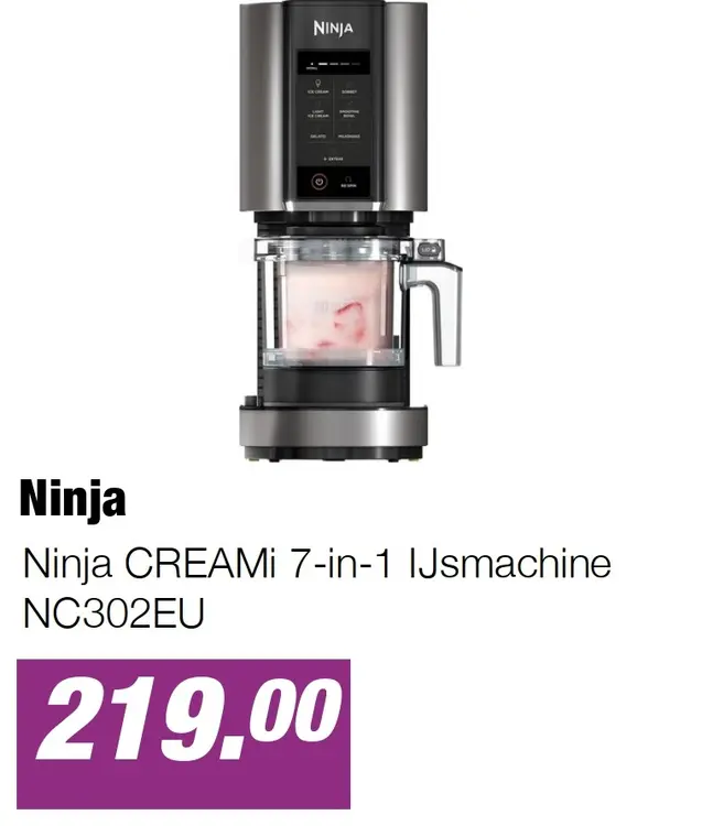 Aanbieding: Ninja CREAMi 7-in-1 IJsmachine NC302EU