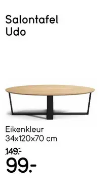 Aanbieding: salontafel Udo