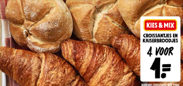 Aanbieding: CROISSANTJES EN KAISERBROODJES