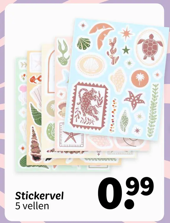 Promotie: Stickervel
