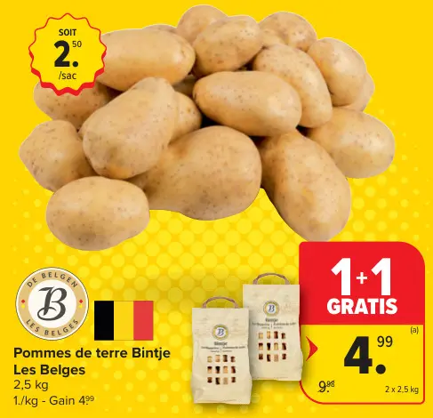 Offre: Pommes de terre Bintje