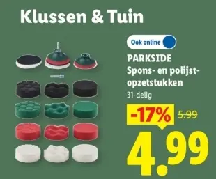 Aanbieding: Spons- en polijst-opzetstukken