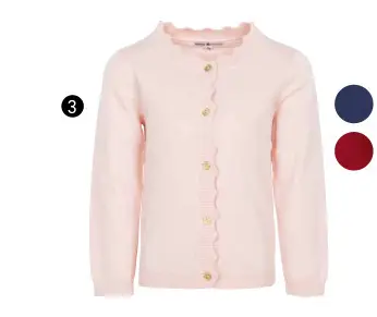 Offre: Cardigan met golvende rand