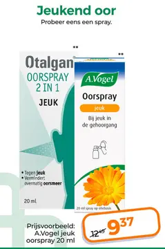 Aanbieding: A.Vogel jeuk oorspray