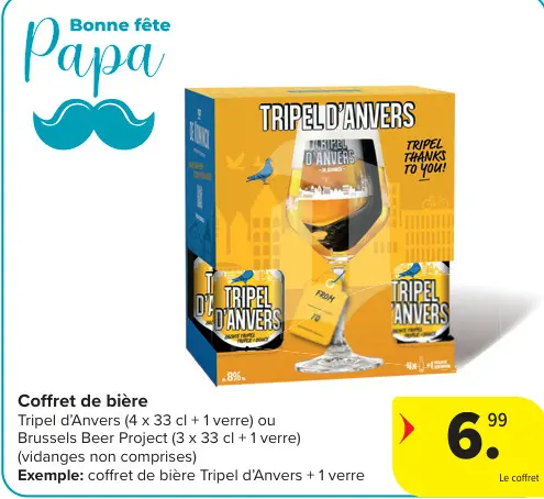 Offre: Coffret de bière Tripel d'Anvers ou Brussels 