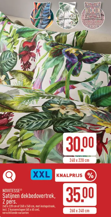 Promotie: Satijnen dekbedovertrek