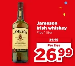 Aanbieding: Jameson Irish whiskey