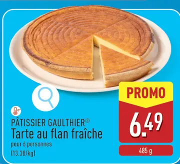 Offre: Tarte au flan fraîche