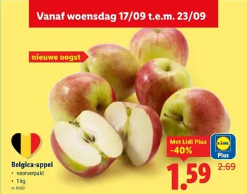 Aanbieding: Belgica-appel