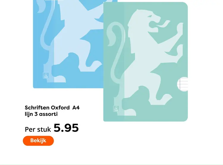 Aanbieding: Schriften Oxford A4 lijn 3 assorti
