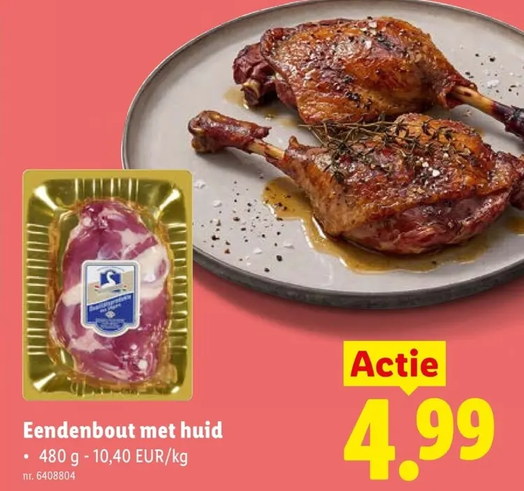 Promotie: Eendenbout met huid