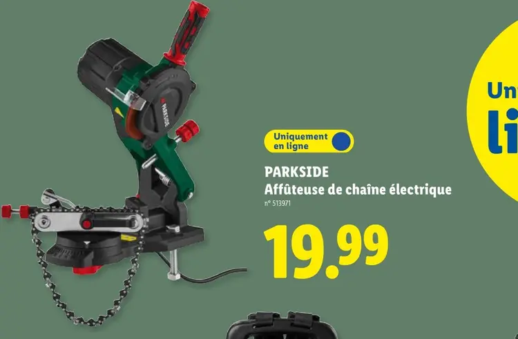 Offre: Affûteuse de chaîne électrique