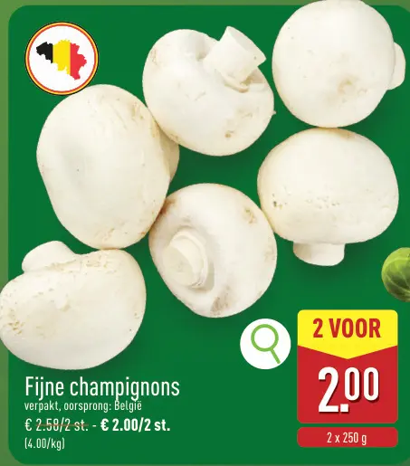 Promotie: Fijne champignons