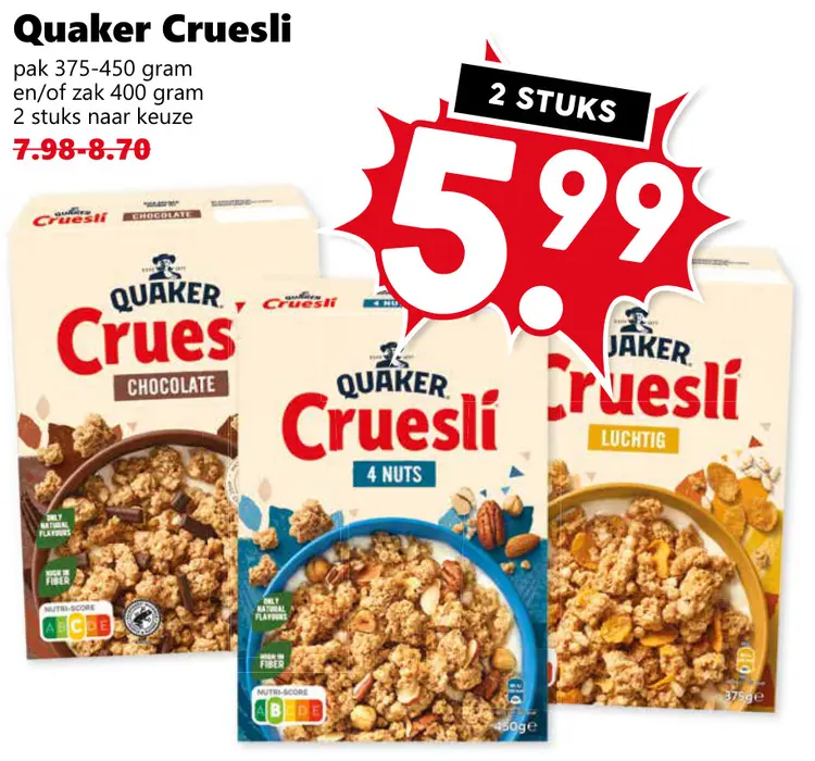 Aanbieding: Cruesli