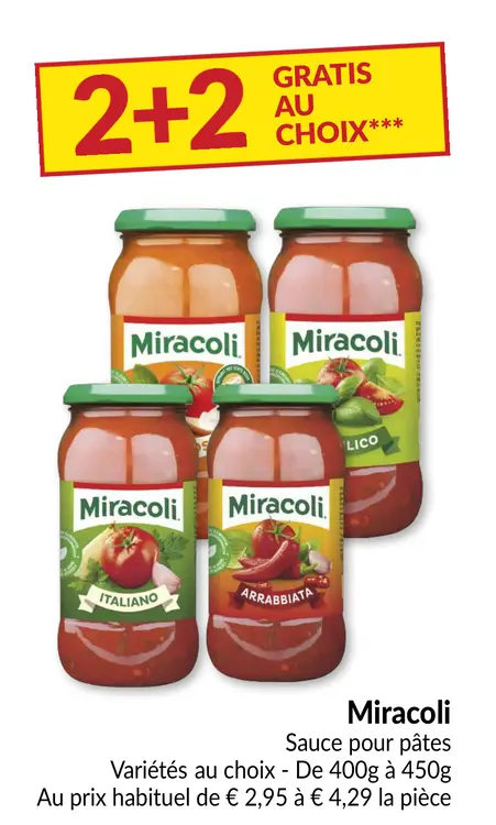 Offre: Sauces pour pâtes