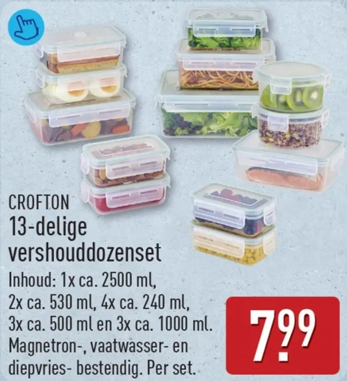 Aanbieding: 13-delige vershouddozenset