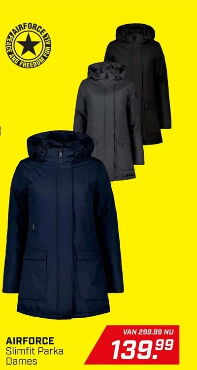 Aanbieding: AIRFORCE Slimfit Parka Dames