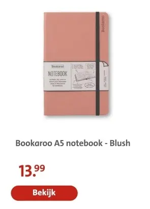 Aanbieding: Bookaroo A5 notebook - Blush