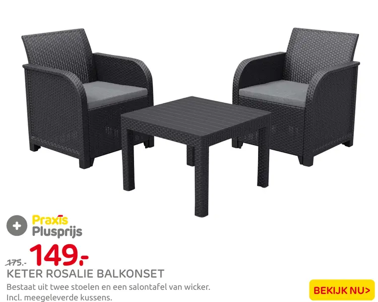 Aanbieding: Rosalie balkonset