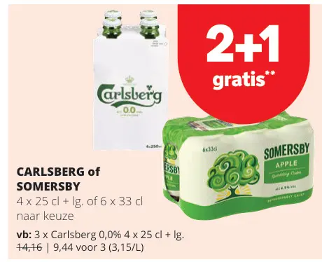 Promotie: Carlsberg or Somersby
