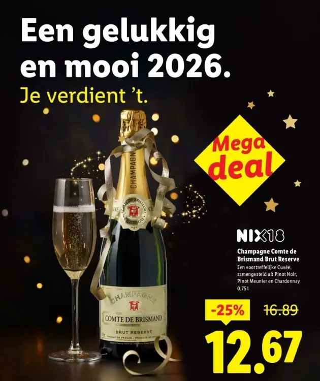 Aanbieding: Champagne Comte de Brismand Brut Reserve