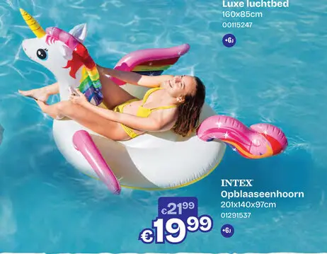 Promotie: Opblaaseenhoorn 201x140x97cm