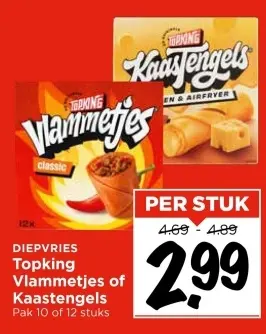 Aanbieding: Topking Vlammetjes of Kaastengels