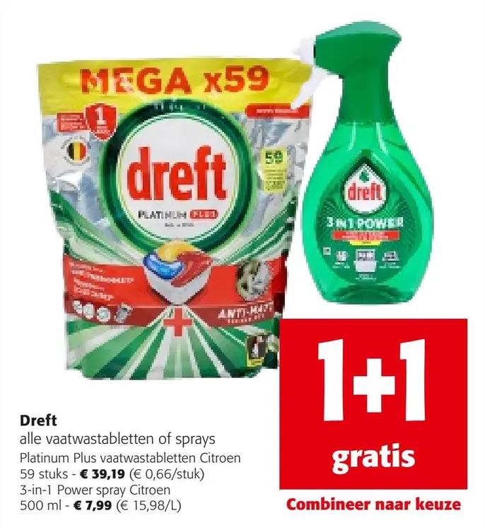 Aanbieding: alle vaatwastabletten of sprays