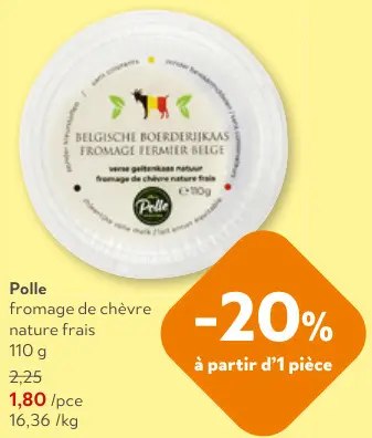 Offre: Fromage de chèvre nature frais