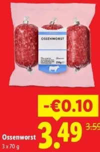 Aanbieding: Ossenworst