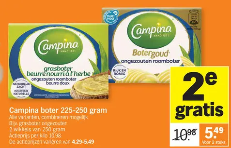 Offre: Campina boter