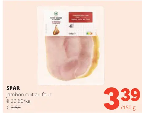 Offre: jambon cuit au four