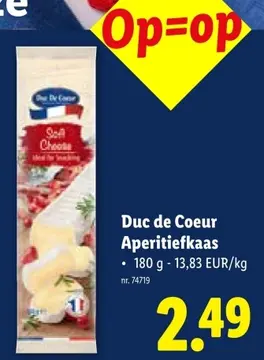 Aanbieding: Duc de Coeur Aperitiefkaas