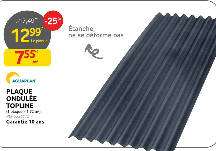 Offre: Plaque ondulée topline