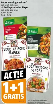 Aanbieding: Knorr wereldgerechten of De Vegetarische Slager