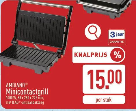 Promotie: Minicontactgrill