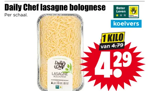 Aanbieding: lasagne bolognese