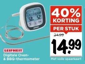 Aanbieding: Digitale Oven- & BBQ-thermometer