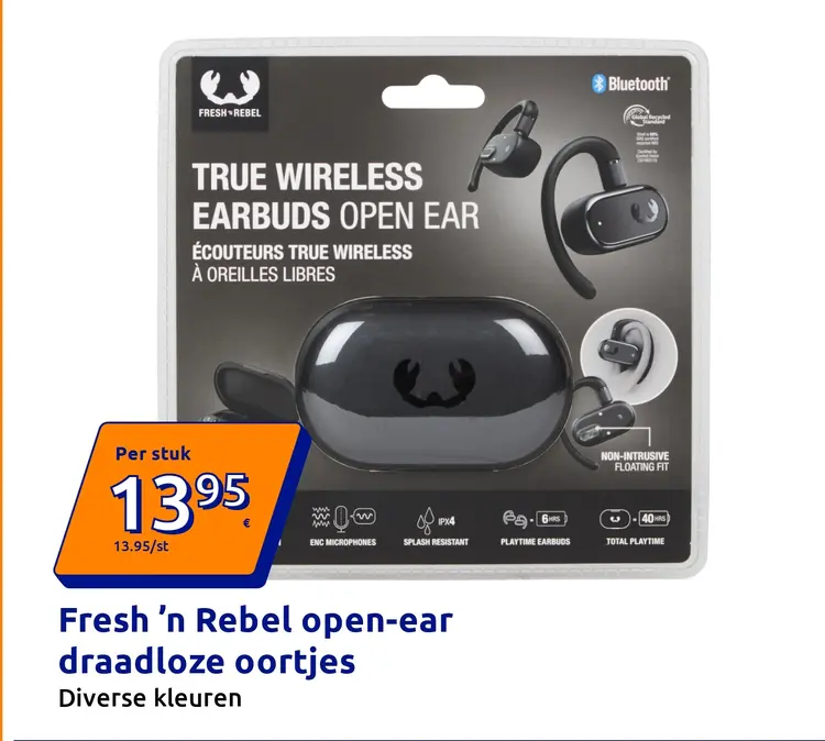 Aanbieding: Fresh 'n Rebel open-ear draadloze oortjes