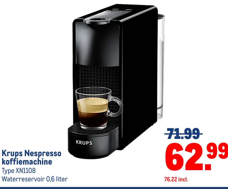 Aanbieding: Nespresso koffiemachine